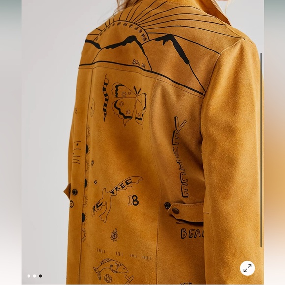 NWT Free People Moms Tattoo Suede Jacket - Picture 2 of 8